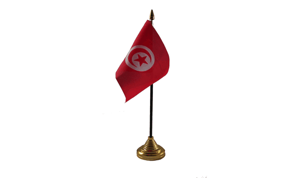 Tunisia Table Flags